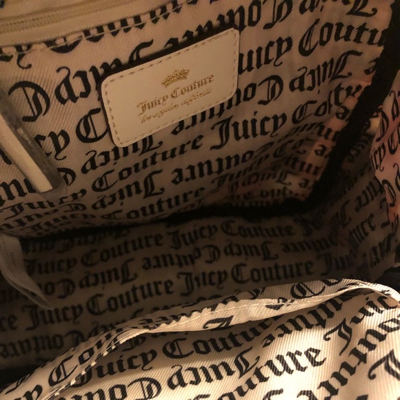 NWT•Juicy White w/Floral pattern medium backpack